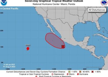 Luego de la formación de una baja presión en el Pacífico, se pronostica que en los próximos tres días esta pudiera convertirse en ciclón tropical