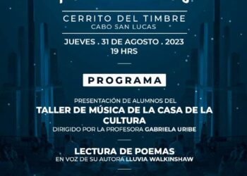 El Gobierno de Los Cabos a través del Instituto de la Cultura y las Artes de Los Cabos (ICA), desarrollará el evento Noches de Plenilunio en la explanada del Cerrito del Timbre en Cabo San Lucas