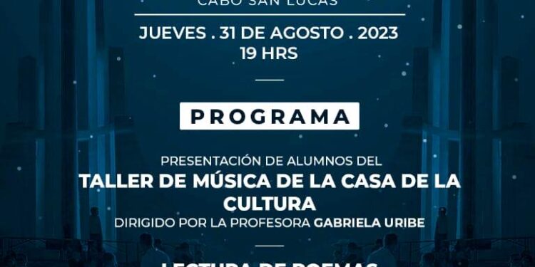 El Gobierno de Los Cabos a través del Instituto de la Cultura y las Artes de Los Cabos (ICA), desarrollará el evento Noches de Plenilunio en la explanada del Cerrito del Timbre en Cabo San Lucas