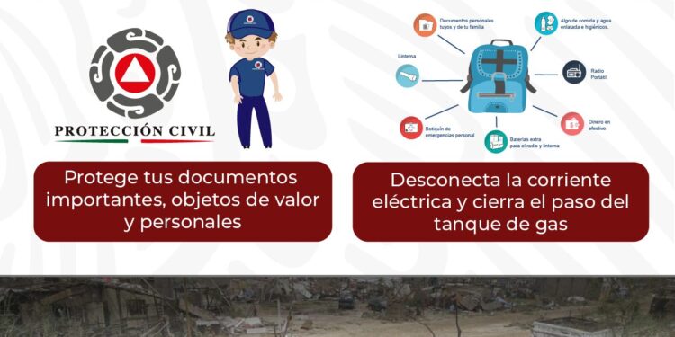 Dan a conocer las indicaciones a seguir antes, durante y después de la cercanía o impacto de un fenómeno hidrometeorológico.