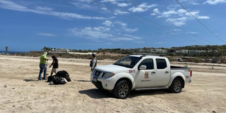 Retiran exceso de basura en la playa El TULE derivado de un evento de off Road que se realizo el fin de semana pasado
