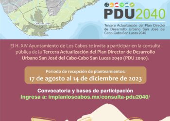la Dirección General de Planeación y Desarrollo Urbano, invita a la población a conocer y presentar propuestas para la 3era actualización del Plan de Desarrollo Urbano (PDU) 2040.