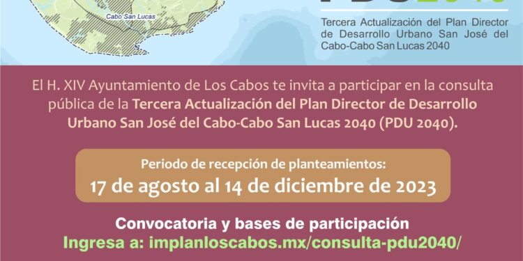 la Dirección General de Planeación y Desarrollo Urbano, invita a la población a conocer y presentar propuestas para la 3era actualización del Plan de Desarrollo Urbano (PDU) 2040.