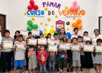 La mañana de este lunes se llevó a cabo la clausura del Curso de Verano PAMAR 2023 que realizó el Sistema Municipal DIF Los Cabos