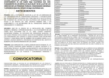 Aun se encuentra abierta la convocatoria para la elección de las y los 19 representantes de la población.