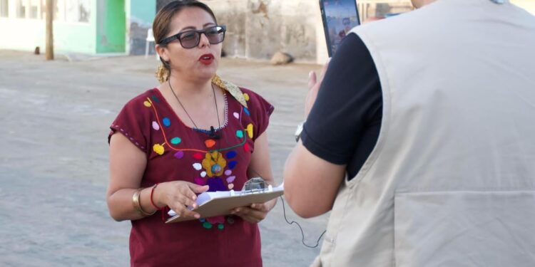 Celebra diputada Teresita Valentín obras en Guerrero Negro