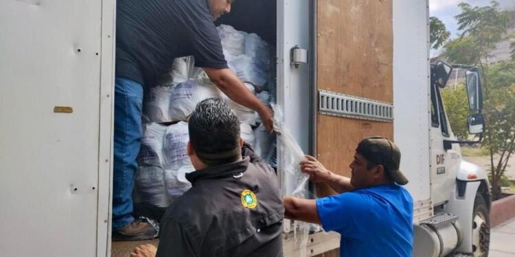 ENTREGA SEDIF APOYOS A FAMILIAS AFECTADAS POR EL HURACÁN HILARY