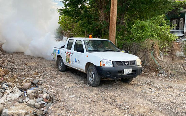 INICIÓ GOBIERNO ESTATAL CICLO DE FUMIGACIÓN EN SANTA ROSALÍA CONTRA EL MOSCO DEL DENGUE