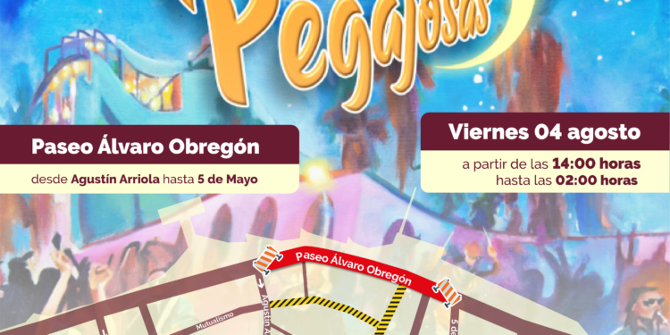 Cierre vial en el Paseo Álvaro Obregón por evento “Noches Pegajosas”