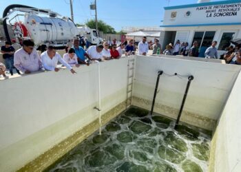 Se realizó la inauguración de la construcción de obra para pretratamiento en la planta de aguas residuales “La Sonoreña” de San José del Cabo