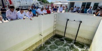 Se realizó la inauguración de la construcción de obra para pretratamiento en la planta de aguas residuales “La Sonoreña” de San José del Cabo