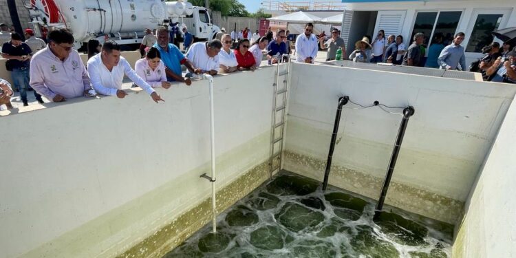 Se realizó la inauguración de la construcción de obra para pretratamiento en la planta de aguas residuales “La Sonoreña” de San José del Cabo