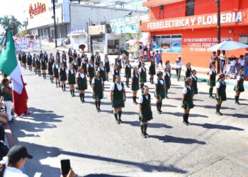 se llevó a cabo en la delegación de Cabo San Lucas la ceremonia cívica por el 213° aniversario del inicio por la lucha de la Independencia de México