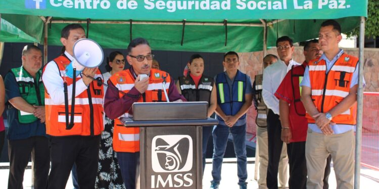 Participa IMSS Baja California Sur en Simulacro Nacional 2023 con hipótesis de huracán