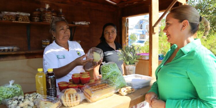 Brinda Ayuntamiento de La Paz espacio gratuito para venta de productos regionales
