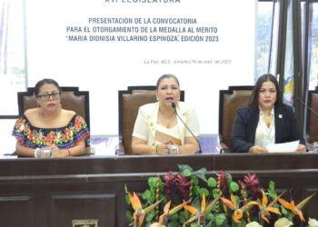 Se convoca a mujeres sudcalifornianas a participar por el otorgamiento de la Medalla al Mérito “María Dionisia Villarino Espinoza” edición 2023