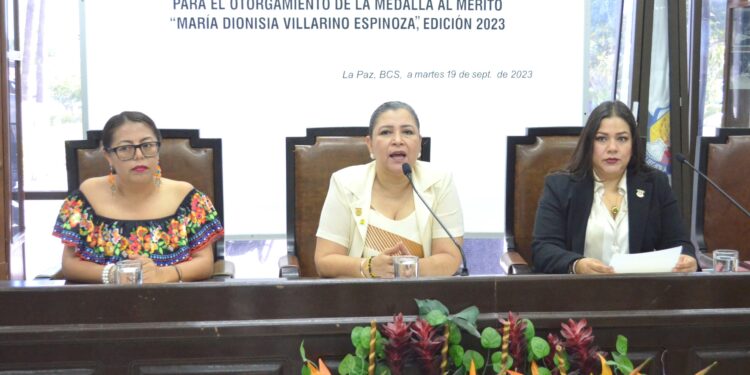 Se convoca a mujeres sudcalifornianas a participar por el otorgamiento de la Medalla al Mérito “María Dionisia Villarino Espinoza” edición 2023