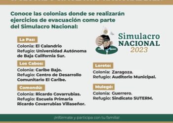 BCS LISTO PARA EL SEGUNDO SIMULACRO NACIONAL 2023