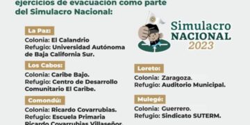 BCS LISTO PARA EL SEGUNDO SIMULACRO NACIONAL 2023