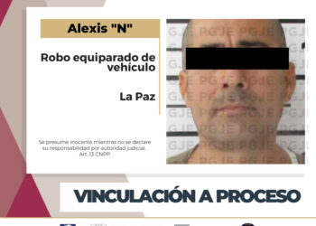 ALEXIS “N” QUEDA VINCULADO A PROCESO POR ROBO EQUIPARADO DE VEHÍCULO