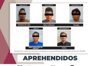 APREHENDE PGJE A CINCO PERSONAS EN LA PAZ Y LOS CABOS