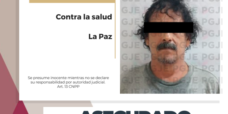 DETIENE&nbsp;PGJE EN FLAGRANCIA A UN&nbsp;HOMBRE&nbsp;EN POSESIÓN DE NARCÓTICOS