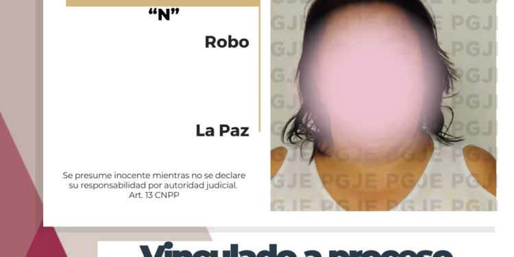 QUEDA VINCULADA A PROCESO POR ROBO ESTABLECIMIENTO COMERCIAL EN LA PAZ