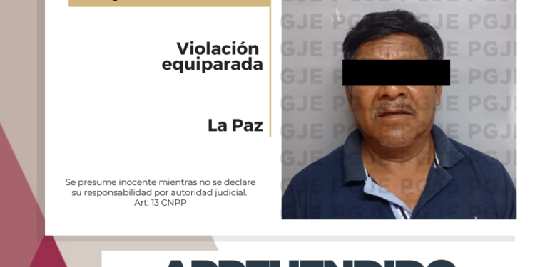 APREHENDE PGJE A IMPUTADO POR DOS CARGOS POR VIOLACIÓN EQUIPARADA