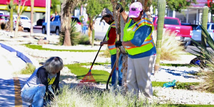 Inicia Servicios Públicos limpieza en bulevares Colosio y Fco. J. Mújica