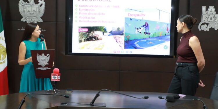 Presenta Ayuntamiento de La Paz las obras de transformación