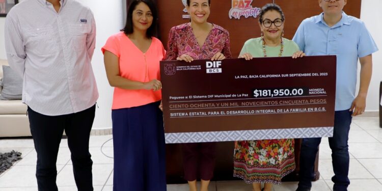 Recibe DIF Municipal La Paz apoyo de cuotas de recuperación
