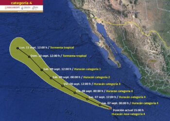 PRONÓSTICO DE LLUVIAS PARA BCS, LOS DÍAS JUEVES Y VIERNES: PROTECCIÓN CIVIL ESTATAL•&nbsp;Mantienen monitoreo de huracán “Jova”•&nbsp;Hasta este momento, no representa riesgo para BCS•&nbsp;Reiteran llamado a evitar cruzar arroyos y atender recomendaciones de autoridades