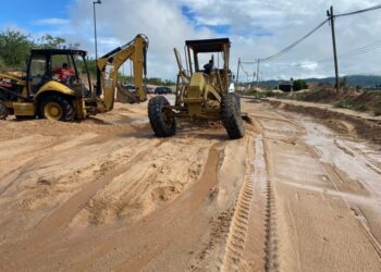 Luego de las lluvias ocasionadas hace unas horas por el fenómeno Lidia en el municipio, hasta el momento el saldo fueron únicamente escurrimientos