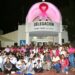 Se llevó a cabo el protocolo de iluminación del edificio, marcando con ello el inicio de las actividades del mes rosa.