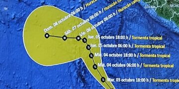 Se formó la tormenta tropical Lidia al sur de las costas de Michoacán y Colima