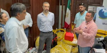 La mañana de este lunes, el presidente municipal Oscar Leggs Castro, acompañado del director general de Ecología y Medio Ambiente, Raúl Verdugo Montaño