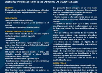 Invitan a participar en el concurso para el diseño del uniforme con el que atletas del municipio habrán de participar en la fase estatal de los Juegos Nacionales CONADE 2024.
