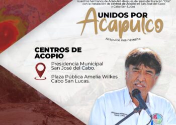 Oscar Leggs Castro, hizo el llamado a la población a apoyar con insumos al estado de Guerrero por las afectaciones del huracan “Otis”