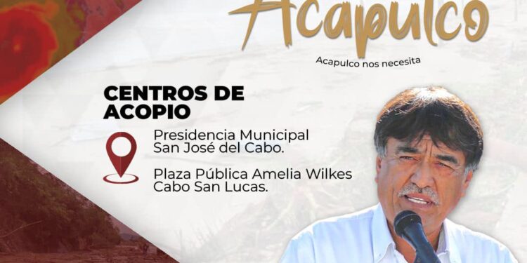 Oscar Leggs Castro, hizo el llamado a la población a apoyar con insumos al estado de Guerrero por las afectaciones del huracan “Otis”