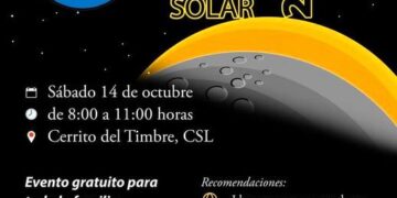 Se realizará una actividad familiar para presenciar el fenómeno conocido como eclipse parcial de sol 2023, la cual se realizará en el Cerrito del Timbre de 08:00 a 11:00 de la mañana
