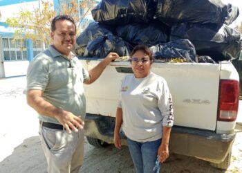 Se realizó la recolección de 115 kilos de material plástico