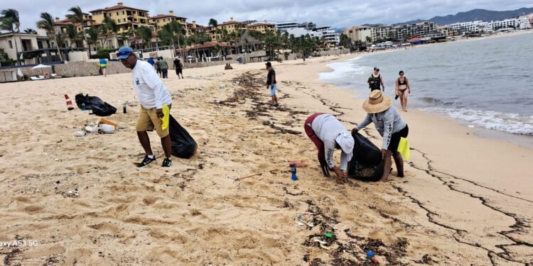 Fortalecen los trabajos para el retiro de residuos sólidos en las playas