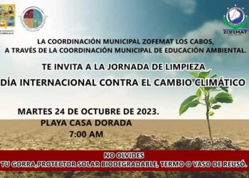 Jorge Alonso Meza Núñez, invita a la población en general a sumarse a la campaña de aseo que se realizará para celebrar el Día Internacional contra el Cambio Climático.