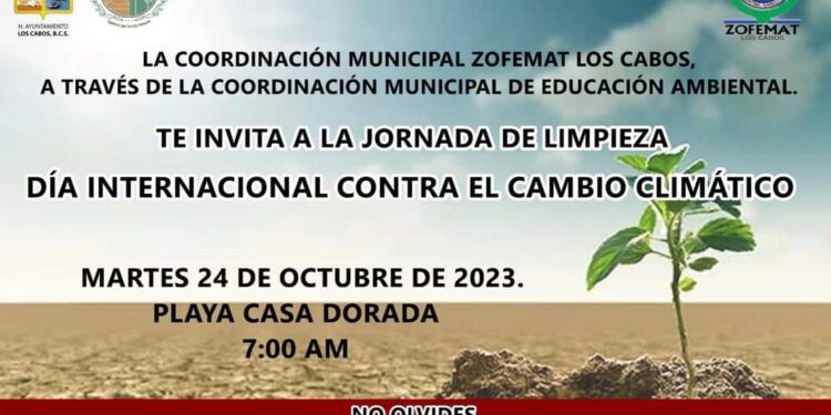 Jorge Alonso Meza Núñez, invita a la población en general a sumarse a la campaña de aseo que se realizará para celebrar el Día Internacional contra el Cambio Climático.