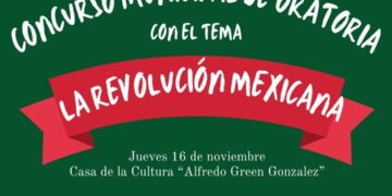 Jorge Servín Meza, invita a participar a en el concurso municipal de oratoria que se realizará en noviembre próximo como parte de las actividades para conmemorar el 113° aniversario de la Revolución Mexicana.