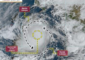 La tormenta tropical ‘’Lidia’’ se localizó este lunes a 525 km al sur-suroeste de Cabo San Lucas,