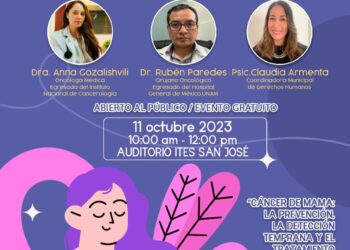 Invitan a la ciudadanía en general al ciclo gratuito de conferencias en contra del Cáncer de Mama