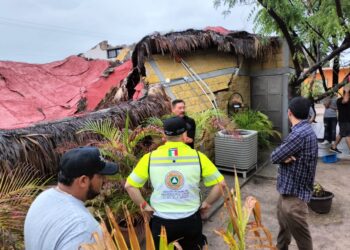 Atiende Protección Civil colapso de techumbre del templo Cristiano Viña