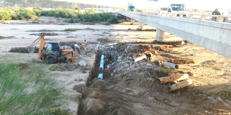 Concluye OOMSAPAS La Paz los trabajos de reparación del Acueducto 2