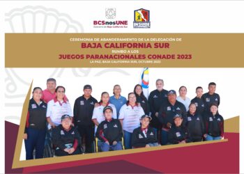 DELEGACIÓN SUDCALIFORNIANA LISTA PARA LOS PARANACIONALES CONADE 2023: CEREMONIA DE ABANDERAMIENTO EN EL CRIT BCS